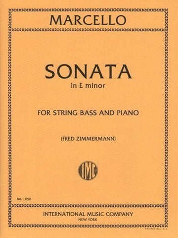 Marcello - Sonata in E Minor - String Bass and Piano