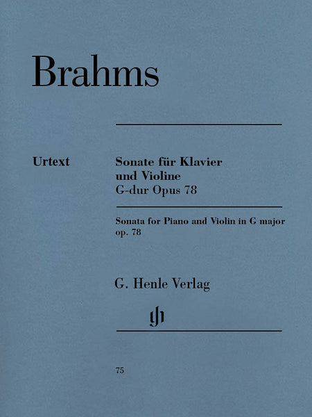 Brahms - Sonata, Op. 78 - Violin and Piano