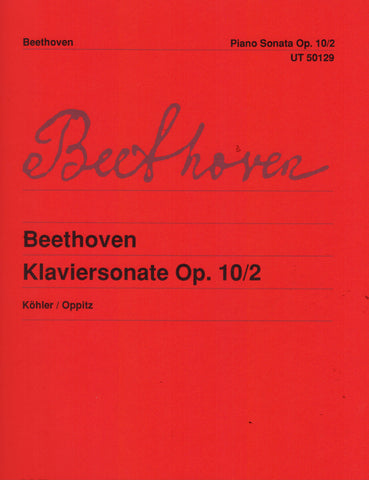 Beethoven, ed. Kohler – Piano Sonata, Op. 10/2 – Piano