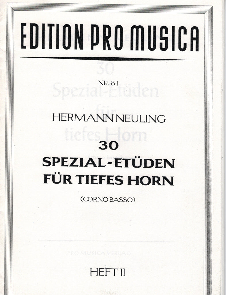 Mueller, ed. Chambers - 34 Studies, Op. 64 - Horn Method