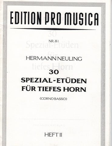 Neuling - Special Studies for Low Horn, Vol. 2 - Horn Method