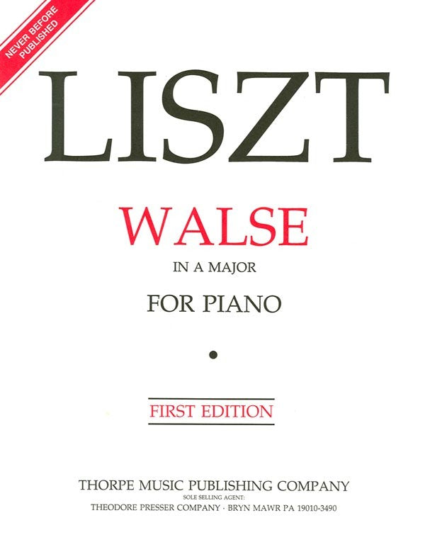 Liszt – Walse in A Major – Piano