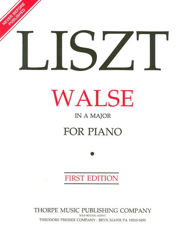 Liszt – Walse in A Major – Piano