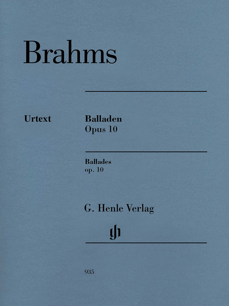 Brahms, ed. Eich – Ballades, Op.10 – Piano