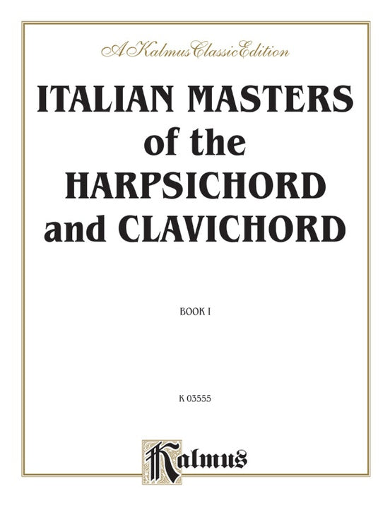 Various - Italian Masters of the Harpsichord and Clavichord, Vol. 1 - Harpsichord