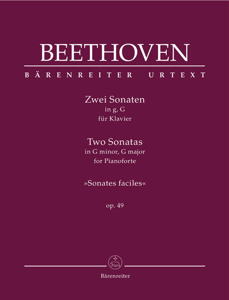 Beethoven - Two Sonatas, in G Minor, G Major, Op. 49 - Piano