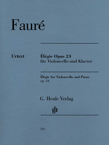 Faure, ed. Monnier – Elegie, Op. 24 – Cello and Piano