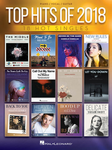 Various – Top Hits of 2018: 18 Hot Singles – Piano, Vocal, Guitar