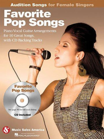 Various – Favorite Pop Songs: Audition Songs for Female Singers (w/CD) – Piano, Vocal, Guitar