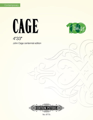 Cage – 4'33" (Centennial Edition) – Score