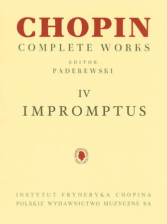 Chopin, ed. Paderewski - Complete Works, Vol. IV: Impromptus - Piano