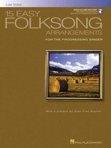 ed. Walters - 15 Easy Folksong Arrangements (with CD) - Low Voice