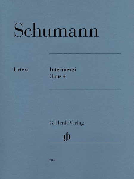 Schumann, ed. Herttrich – Intermezzi, Op. 4 – Piano