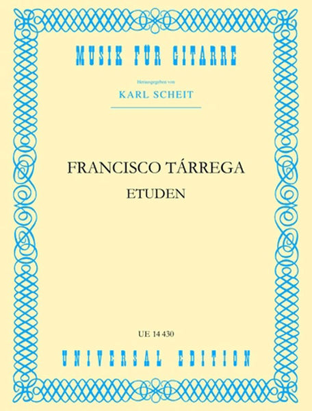 Tarrega, ed. Scheit - Etudes - Guitar Method