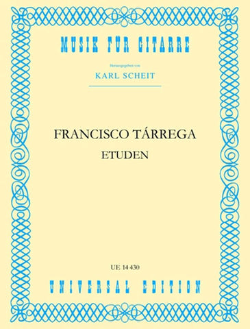 Tarrega, ed. Scheit - Etudes - Guitar Method