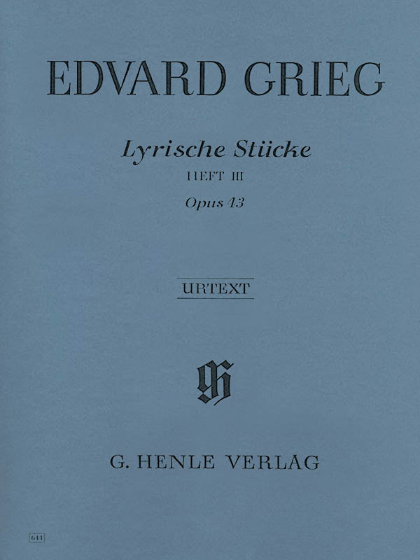 Grieg, ed. Heinemann – Lyric Pieces, Vol. III, Op. 43 – Piano