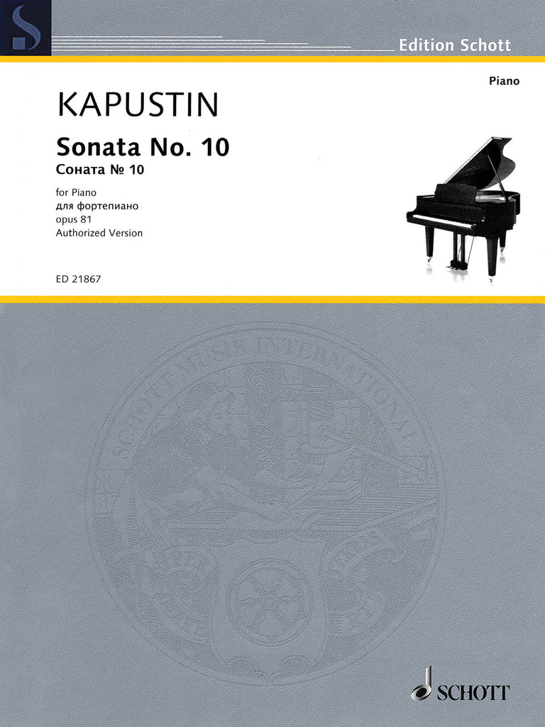 Kapustin – Sonata No. 10, Op. 81 – Piano