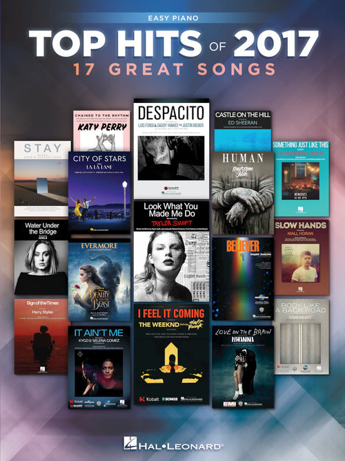 Various - Top Hits of 2017 - Easy Piano