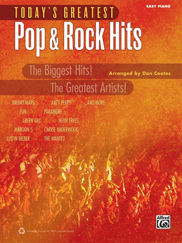 Coates, arr. - Today's Greatest Pop and Rock Hits - Easy Piano