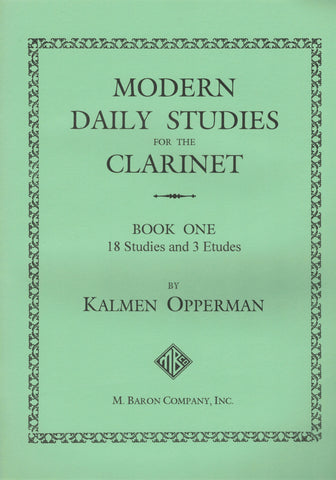 Opperman – Modern Daily Studies for the Clarinet, Book 1 – Clarinet Method