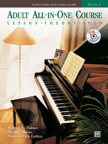 Alfred's Basic Adult: All-in-One, Level 3 (w/CD) - Piano Method