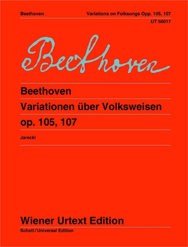 Beethoven, ed. Jarecki – Variations on Folksongs, Op. 105, 107 – Piano (with optional flute)