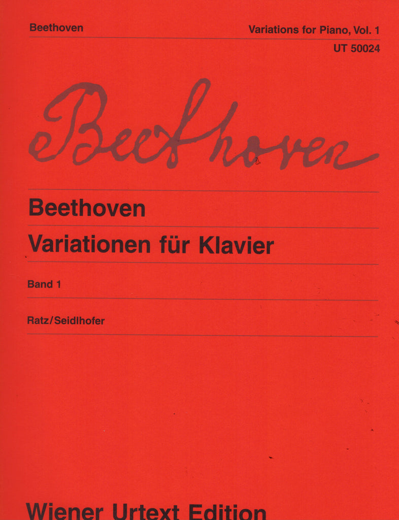 Beethoven, ed. Ratz – Variations for Piano, Vol. 1 – Piano