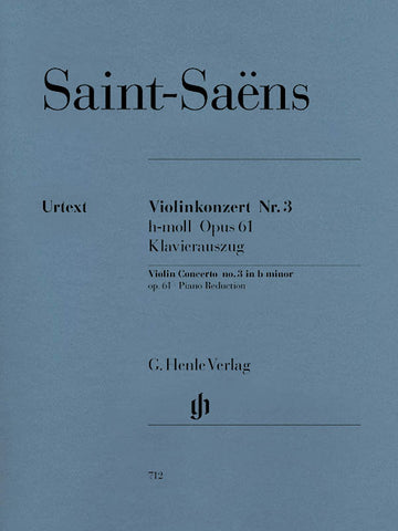 Saint-Saens - Violin Concerto, No. 3 - Violin and Piano