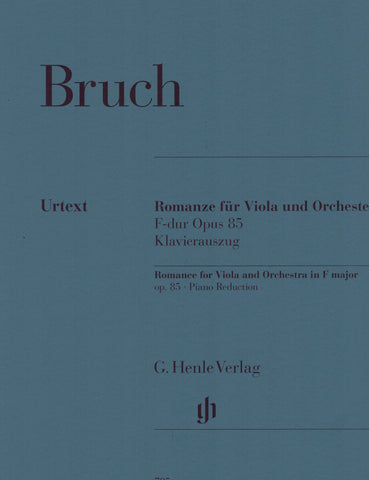 Bruch, ed./fin. Weber - Romance for Viola and Orchestra in F Major, Op. 85 - Viola and Piano