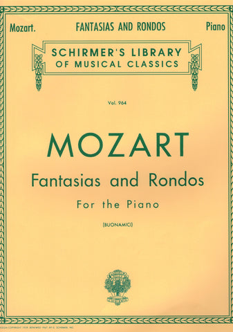 Mozart, ed. Buonamici – Fantasias and Rondos – Piano