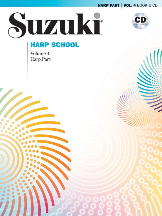 Suzuki Harp School, Vol. 4 (w/CD) - Harp Method