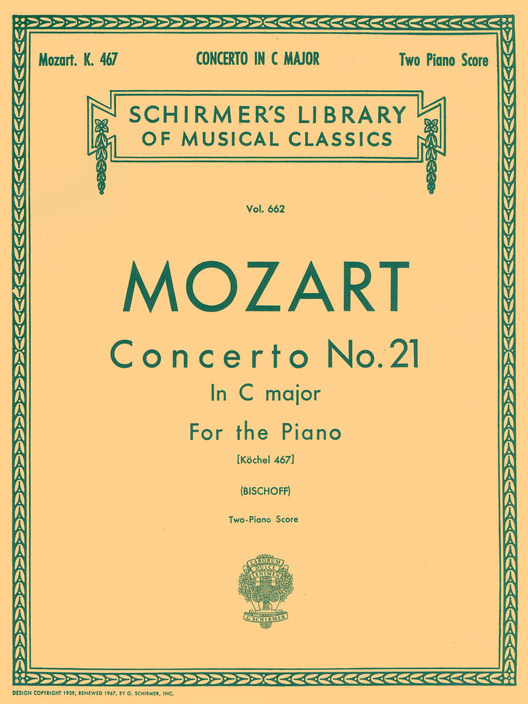Mozart, ed. Bischoff - Piano Concerto No. 21 in C Major - Piano Concerto