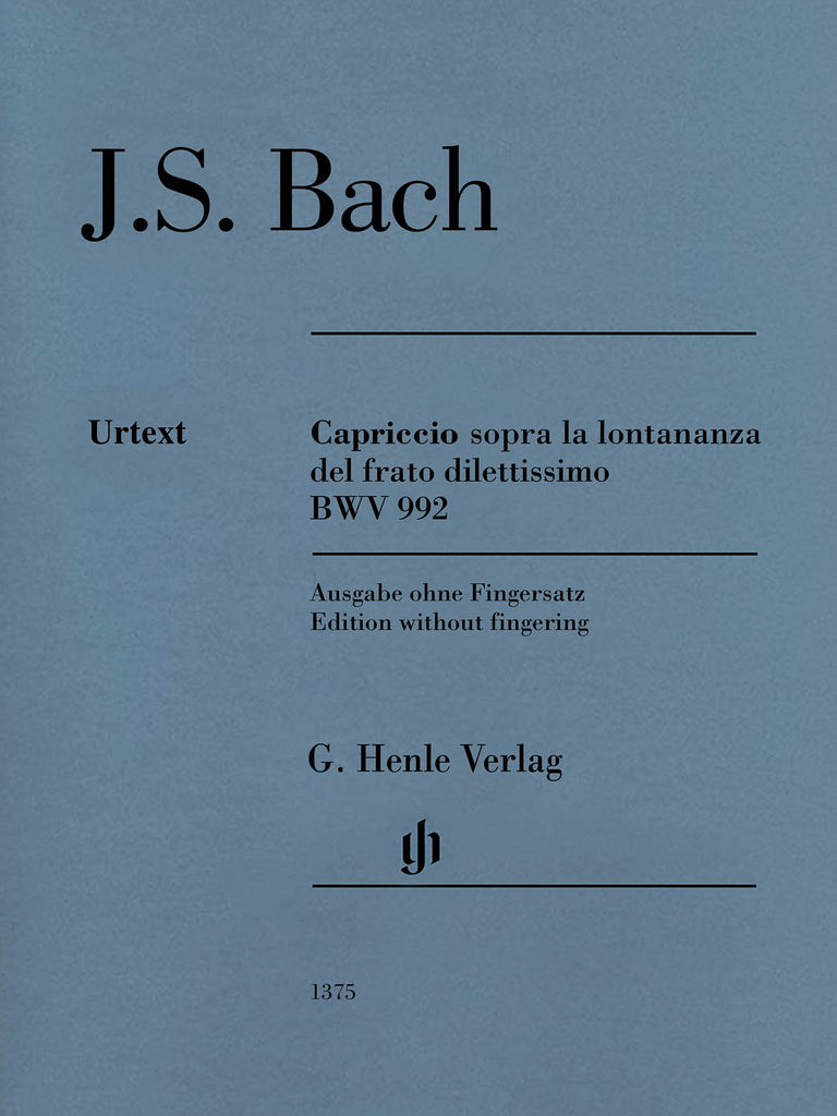 Bach – Capriccio Sopra la Lontananza, BWV 992 – Piano