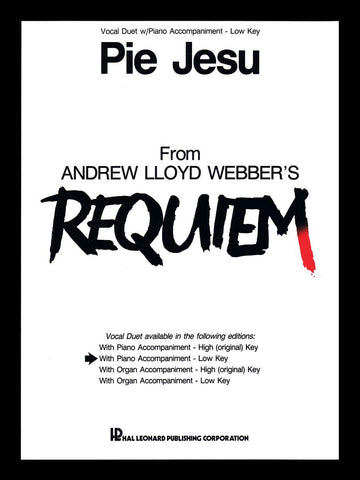 Lloyd Webber - Pie Jesu (from Requiem) - Low Voice and Piano