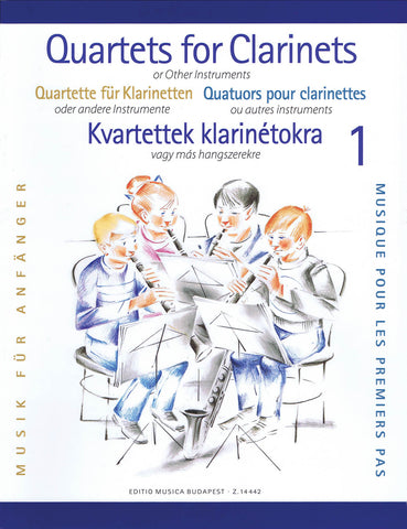 Fricsovszky et al., eds. – Clarinet Quartets for Beginners – Clarinet Quartet