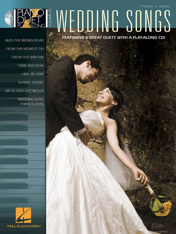 Wedding Songs: Piano Duet Play-Along, Vol. 25 (w/CD)