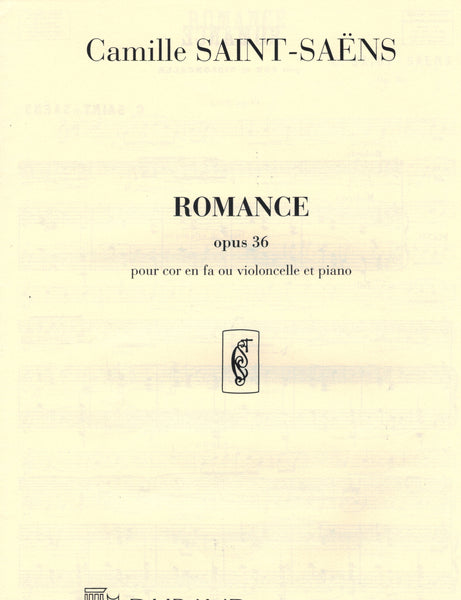 Saint-Saens - Romance, Op. 36 - Horn (Cello) and Piano