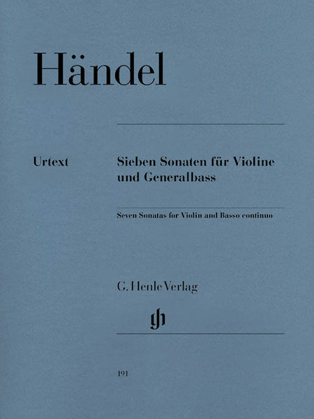 Handel - Seven Sonatas, Op. 1 - Violin and Basso Continuo