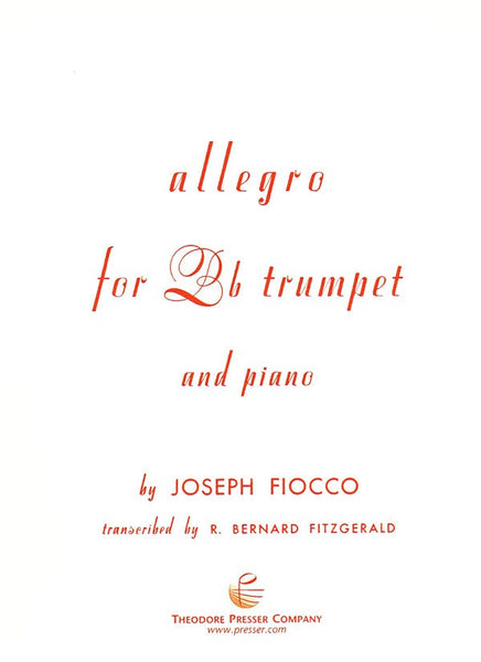 Fiocco, tr. Fitzgerald - Allegro - Trumpet and Piano