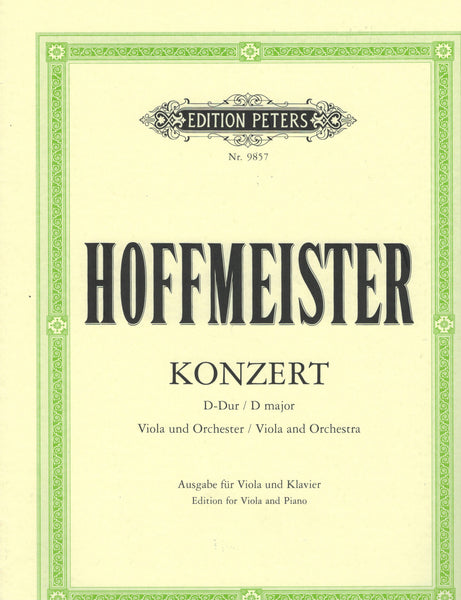 Hoffmeister, ed. Richter - Concerto - Viola and Piano