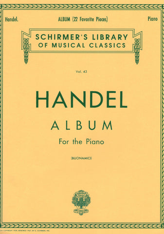 Handel, ed. Buonamici – Album for the Piano – Piano