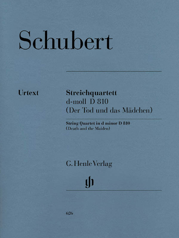 Schubert, ed. Haug-Freierstein - "Death and the Maiden" String Quartet in D Minor, D. 810 - 2 Violins, Viola, and Cello