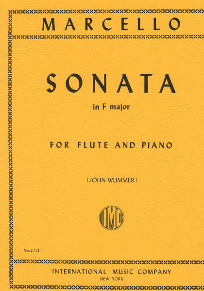 Marcello, ed. Wummer - Sonata in F Major - Flute and Piano