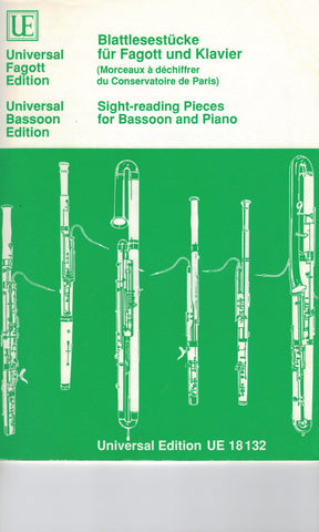 Waterhouse, ed. – Sight-Reading Pieces – Bassoon and Piano