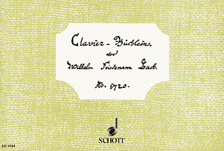 Bach – Little Notebook for Wilhelm Friedemann Bach – Piano