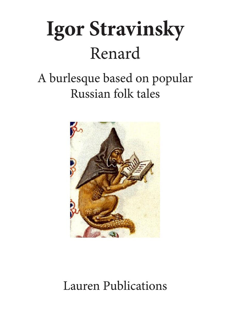 Stravinsky – Renard – Vocal Score