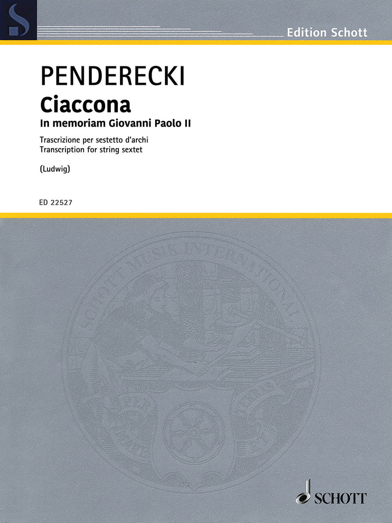 Penderecki – Ciaconna in Memoriam Giovanni Paolo II – String Sextet
