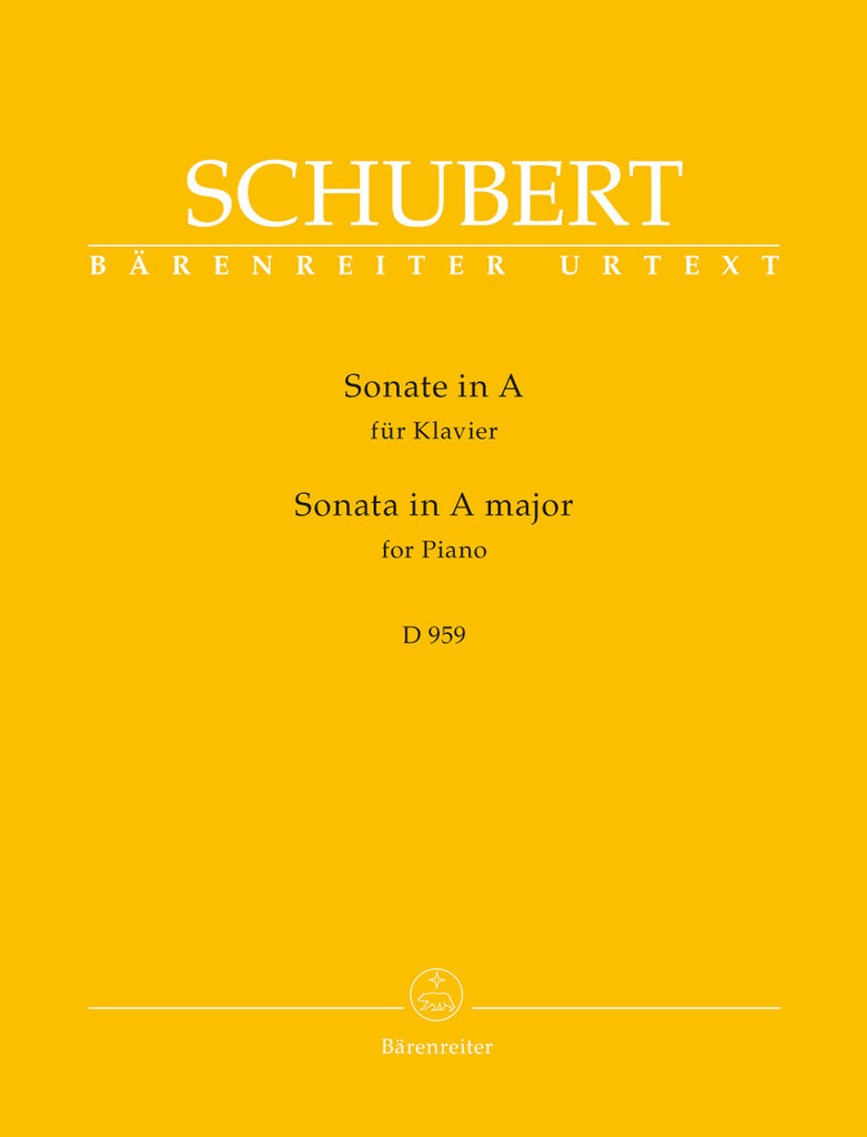 Schubert, ed. Litschauer – Sonata in A Major, D. 959 – Piano