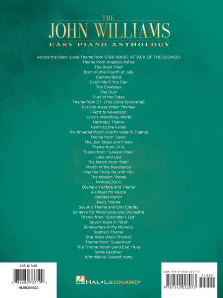 Williams - The John Williams Easy Piano Anthology - Easy Piano