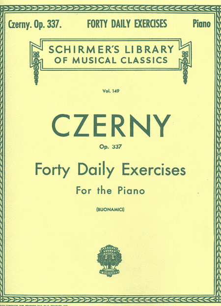 Czerny - 40 Daily Exercises, Op. 337 - Piano Method